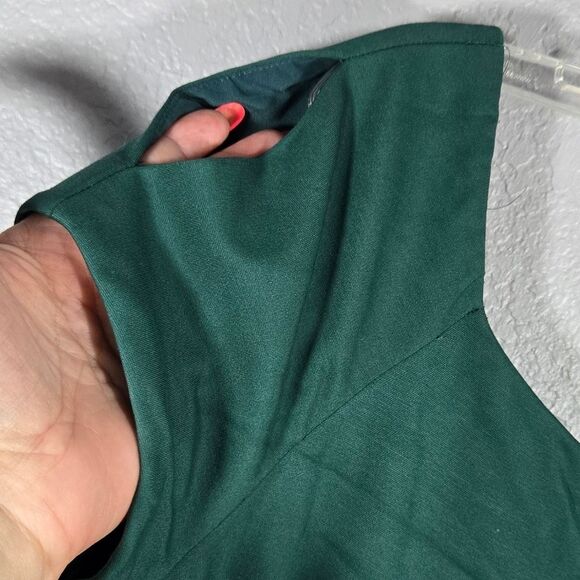 Antonio Melani Meria Ivy Green Knit Dress Churchill Downs Kentucky Derby Sheath - Picture 7 of 8